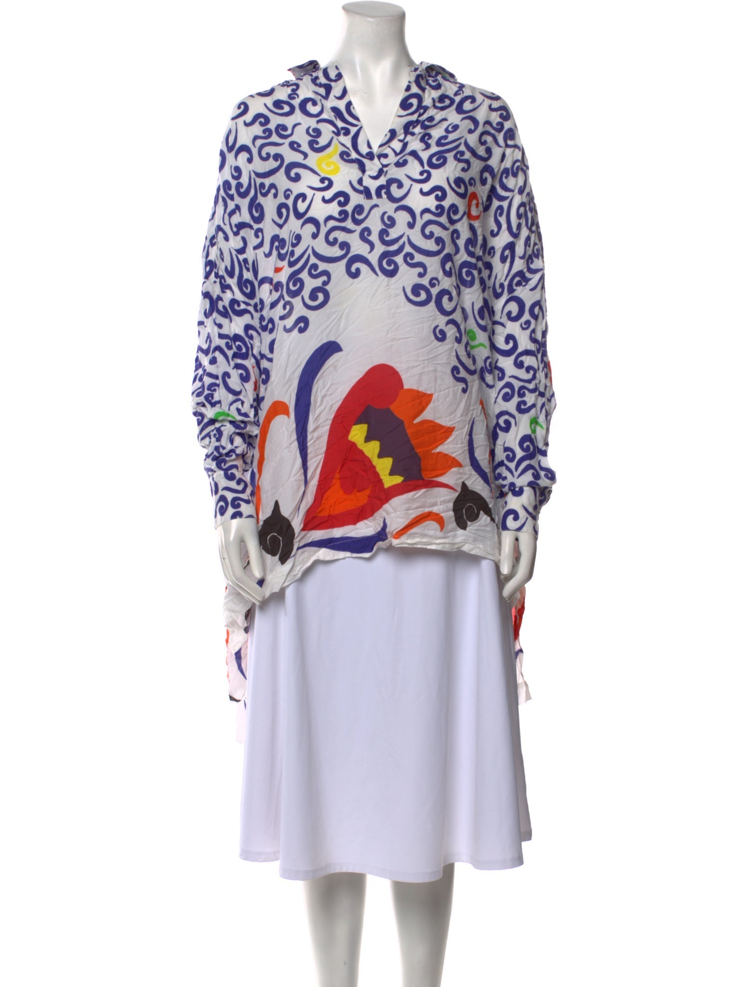 Mimi Liberte by Michel Klein Printed V-Neck Tunic