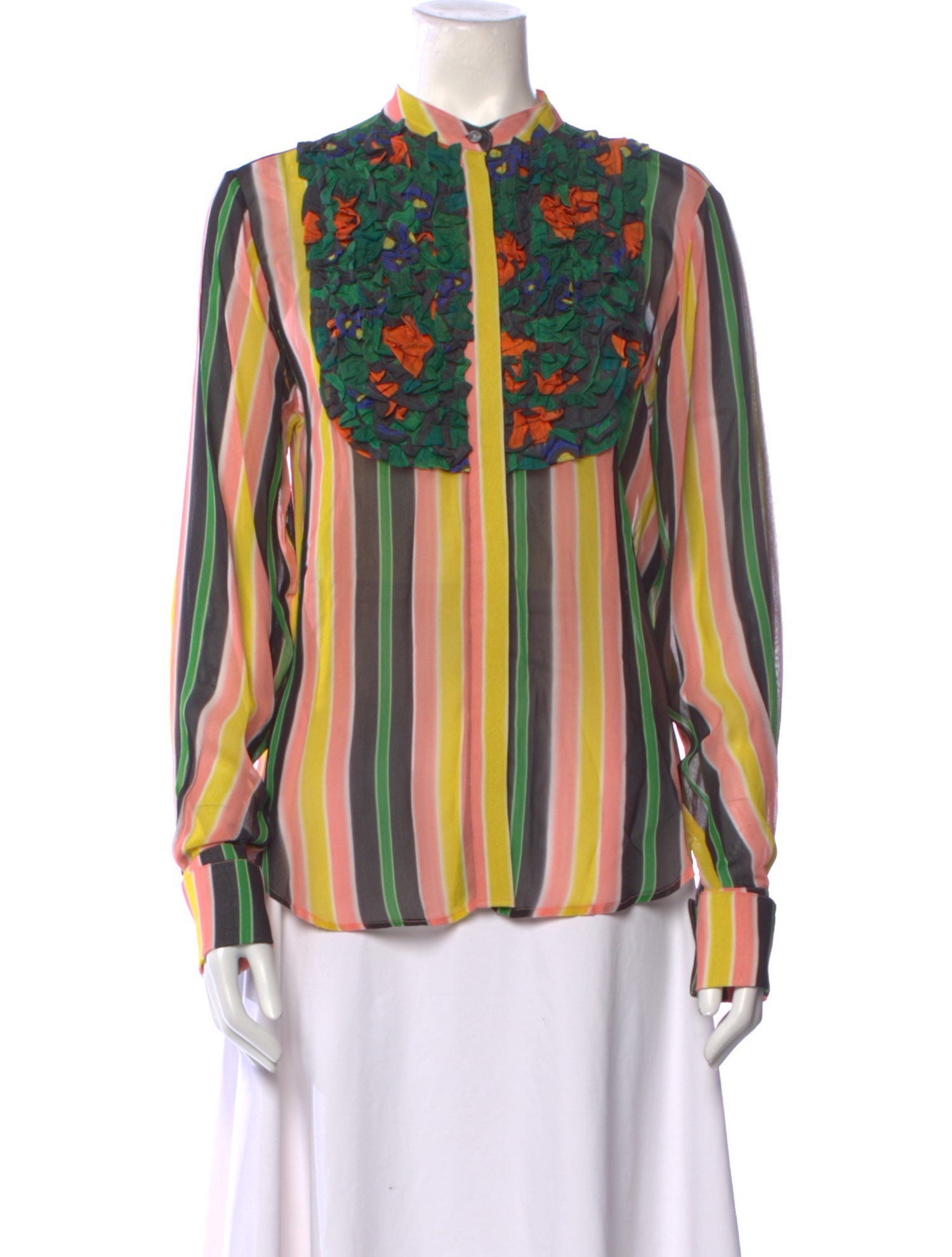 Mimi Liberte by Michel Klein Printed Mock Neck Blouse w/ Tags