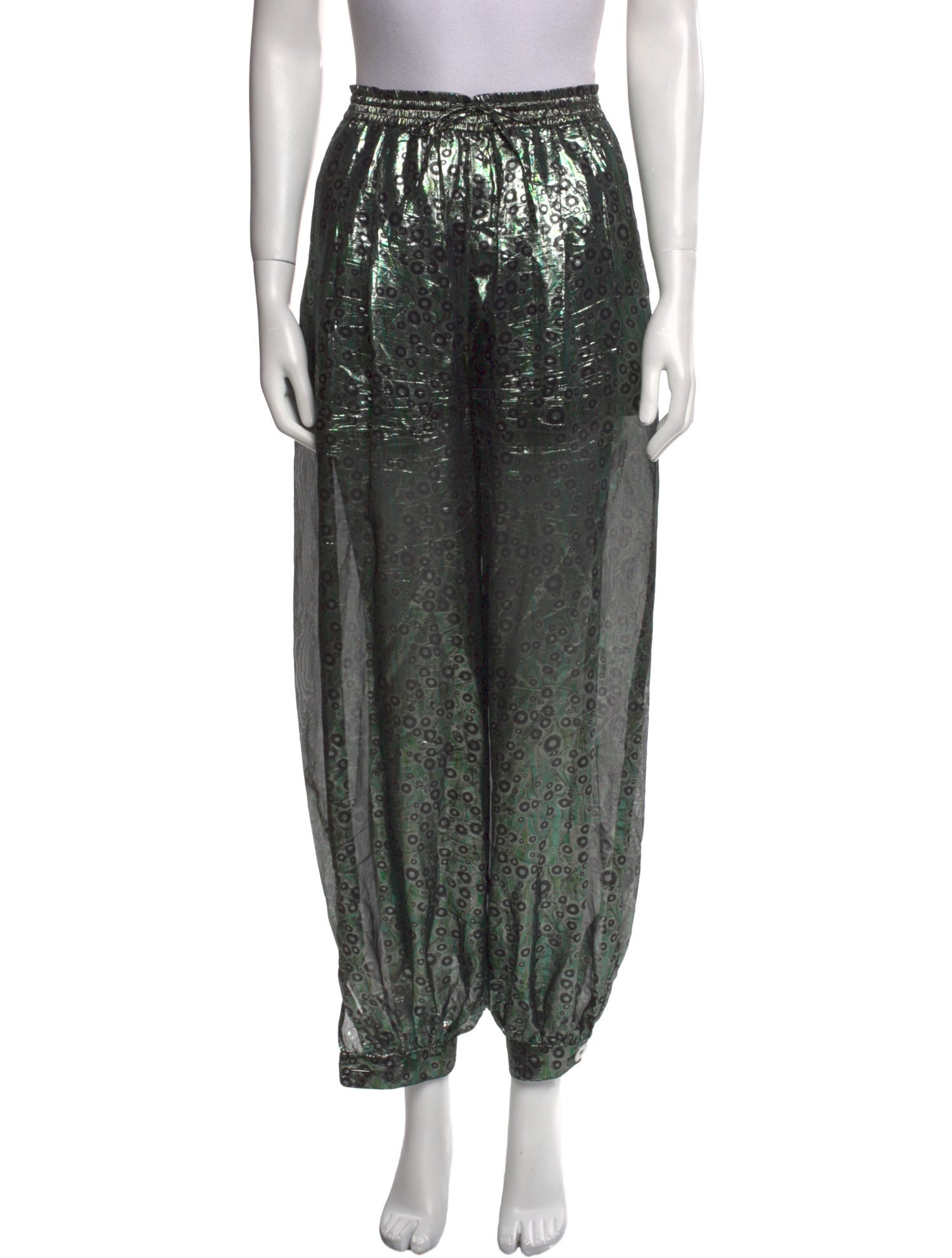 Mimi Liberte by Michel Klein Silk Straight Leg Pants