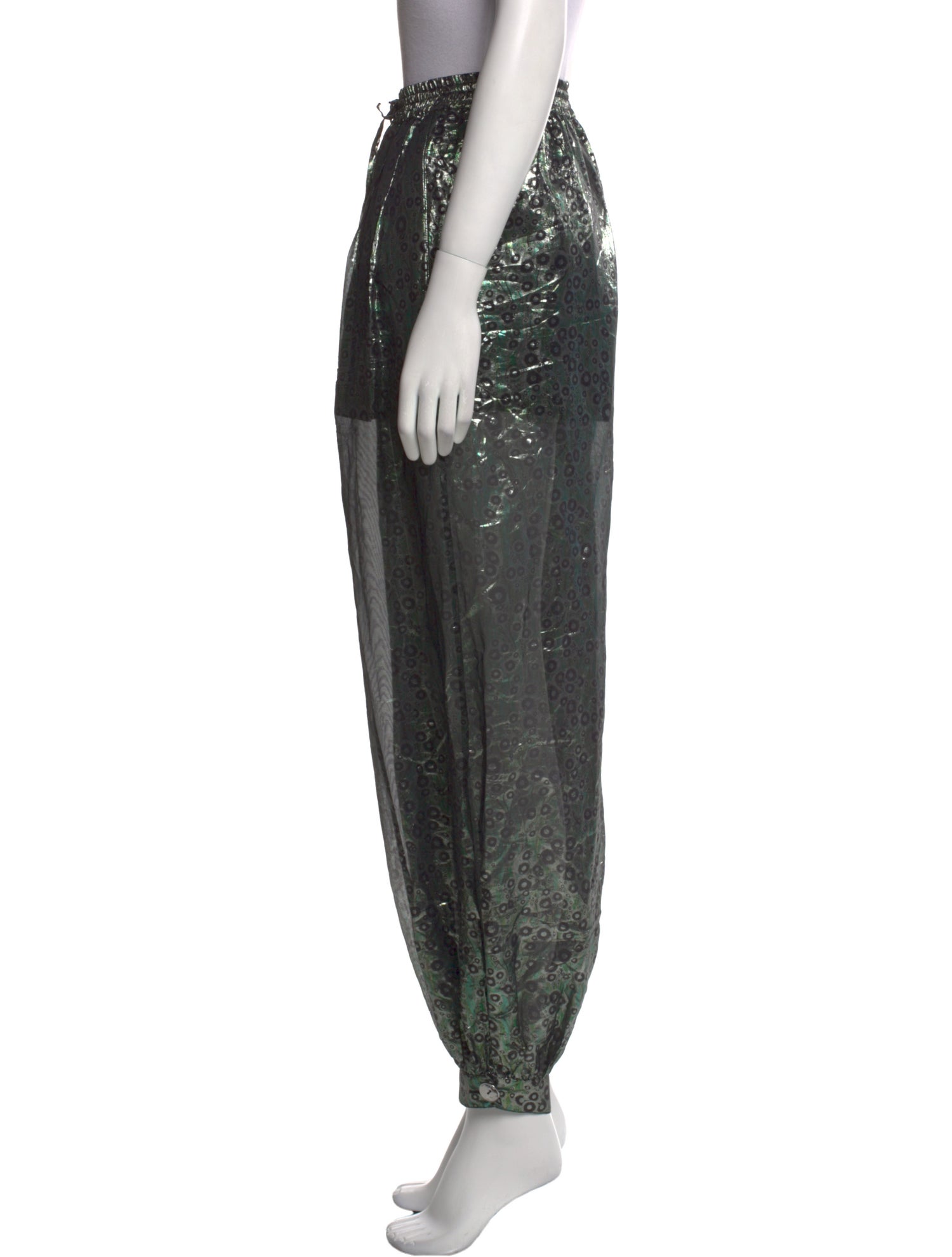 Mimi Liberte by Michel Klein Silk Straight Leg Pants