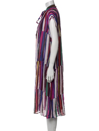 Mimi Liberte by Michel Klein Striped Midi Length Dress