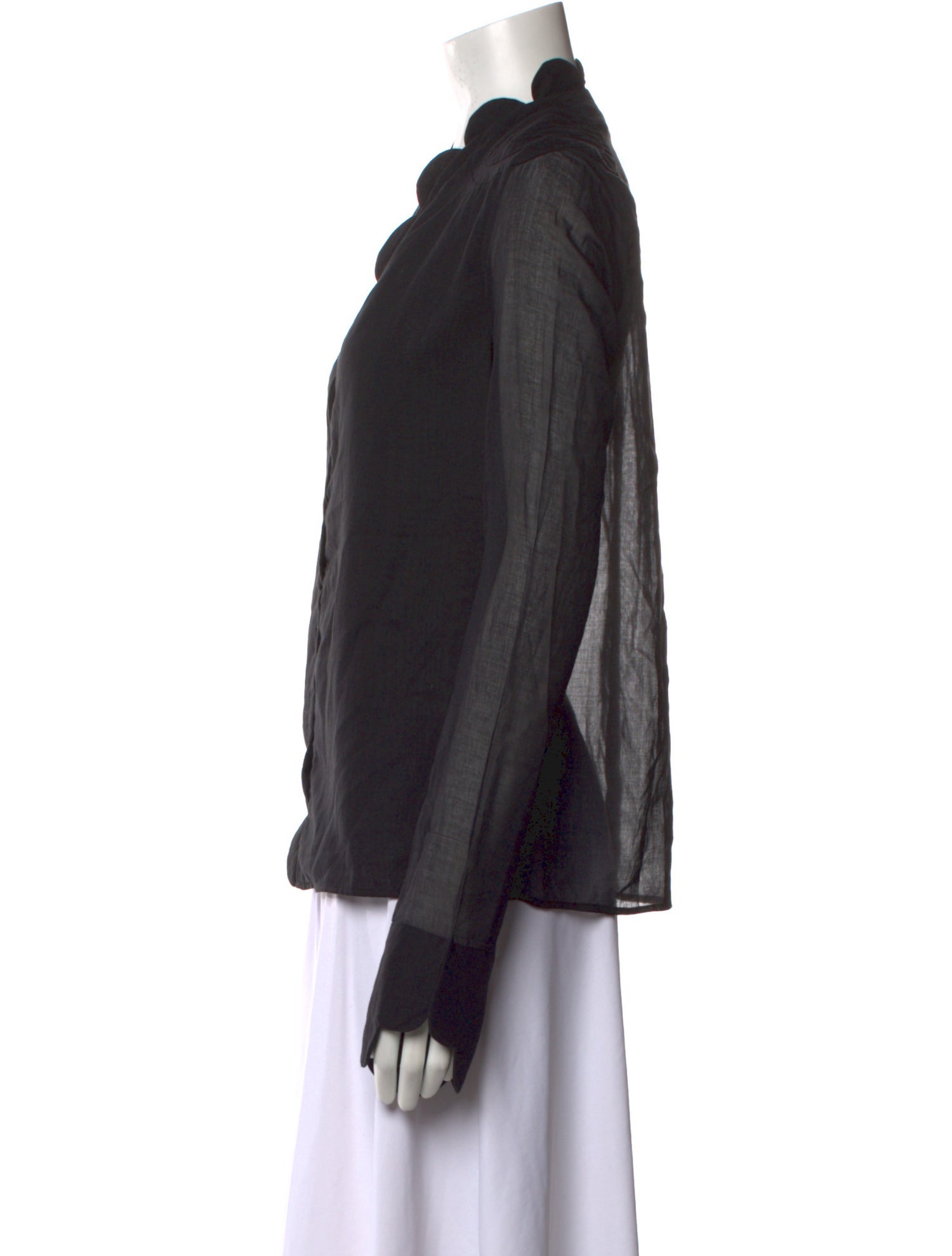 Mimi Liberte by Michel Klein V-Neck Long Sleeve Button-Up Top