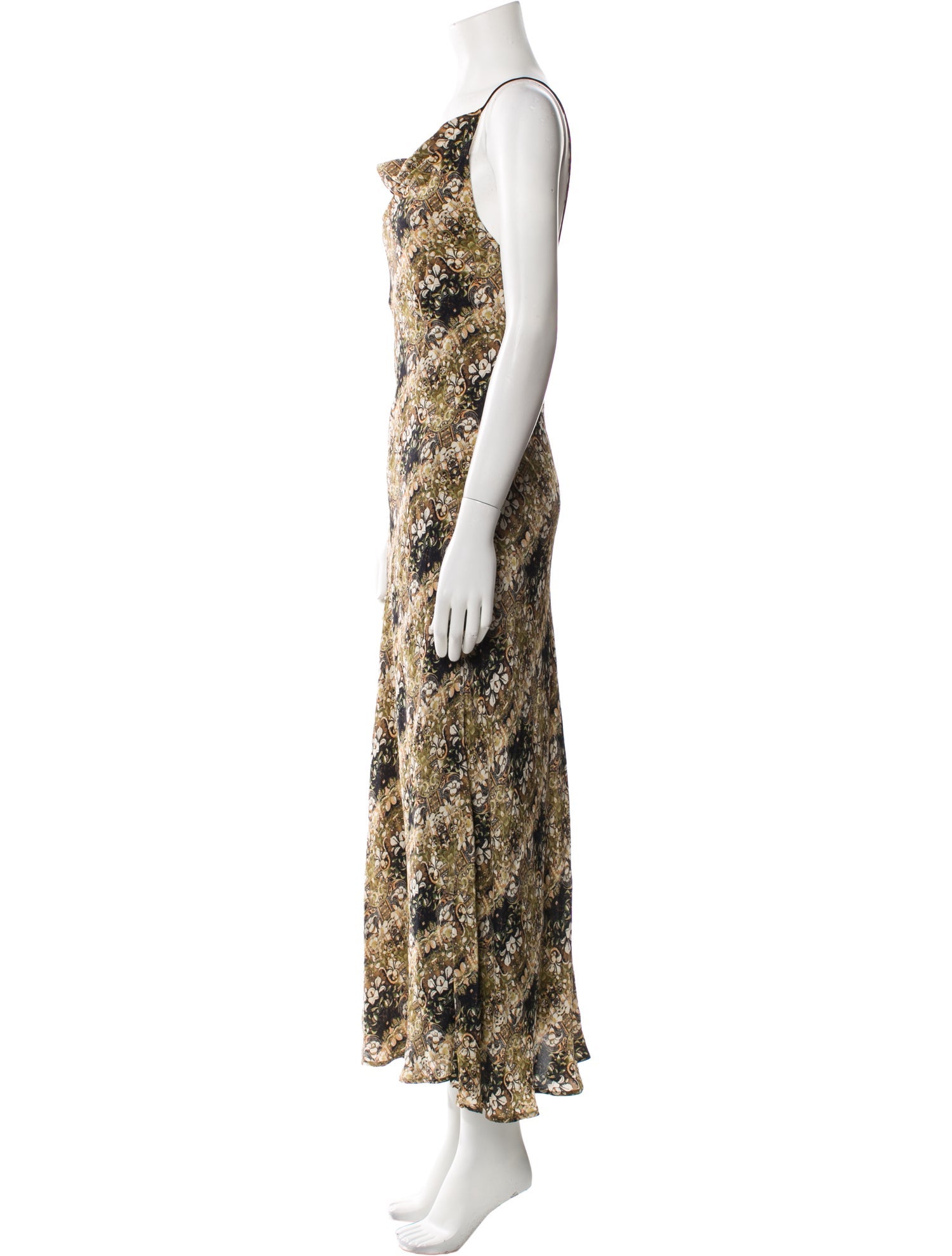 Mimi Liberte by Michel Klein Floral Print Long Dress