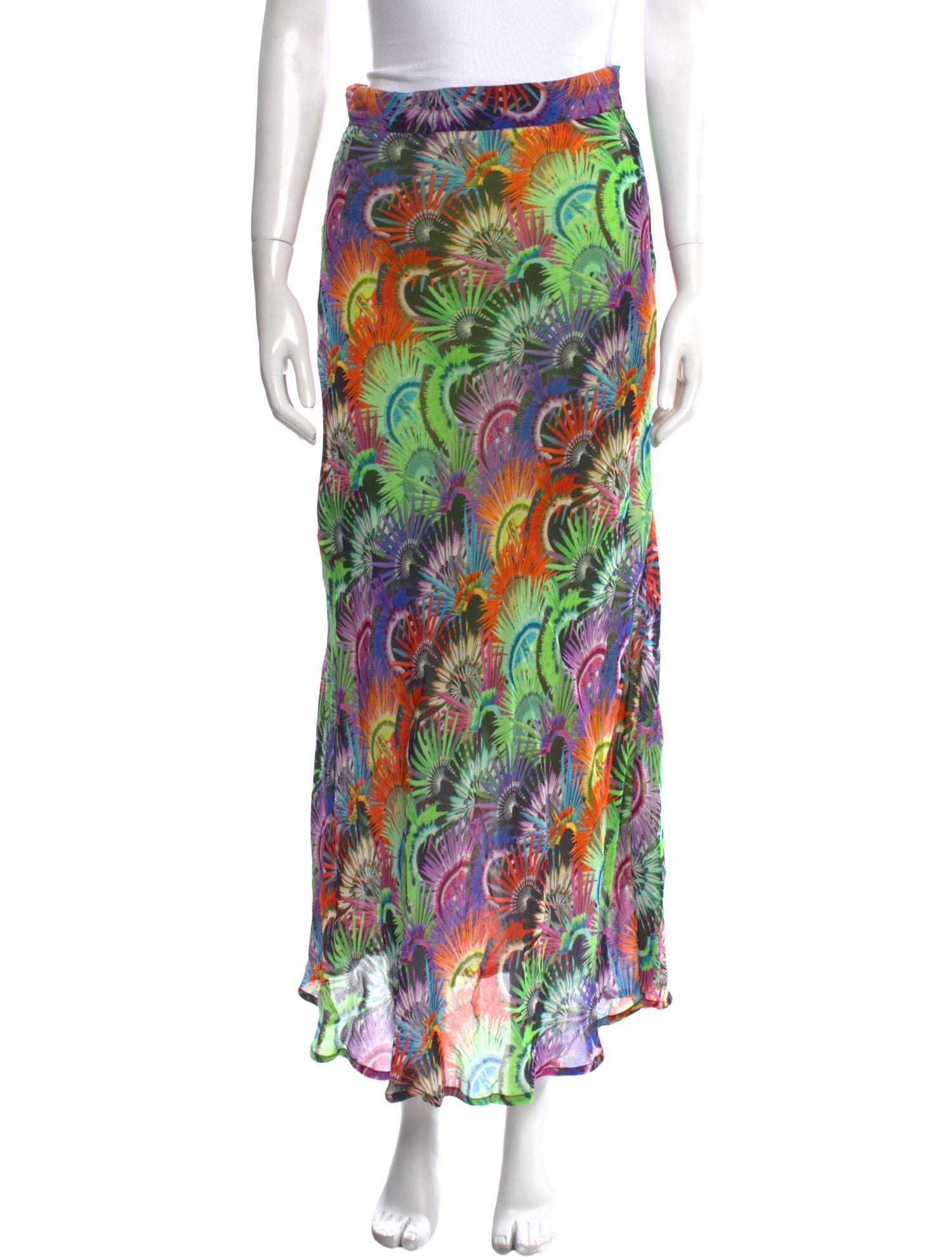 Mimi Liberte by Michel Klein Printed Midi Length Skirt