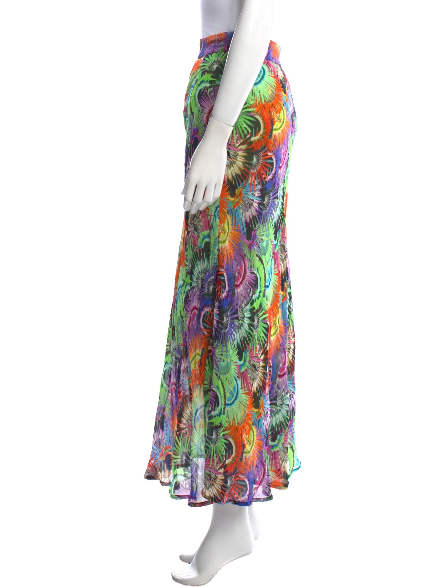 Mimi Liberte by Michel Klein Printed Midi Length Skirt