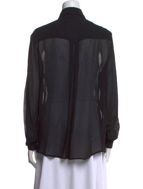 Mimi Liberte by Michel Klein Long Sleeve Button-Up Top