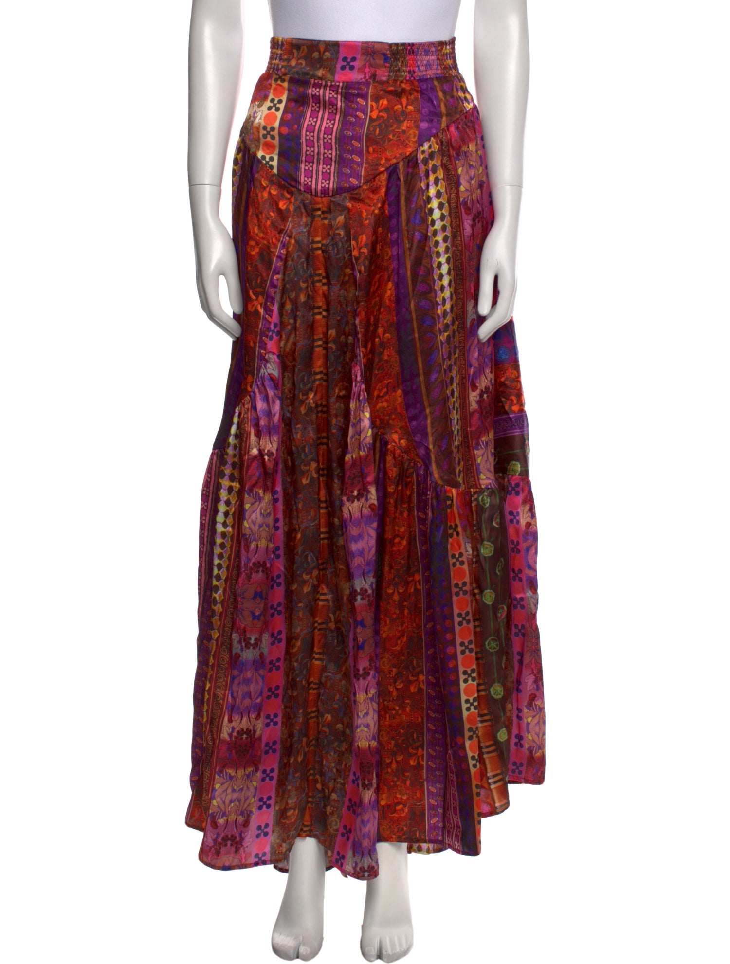 Mimi Liberte by Michel Klein Silk Long Skirt w/ Tags