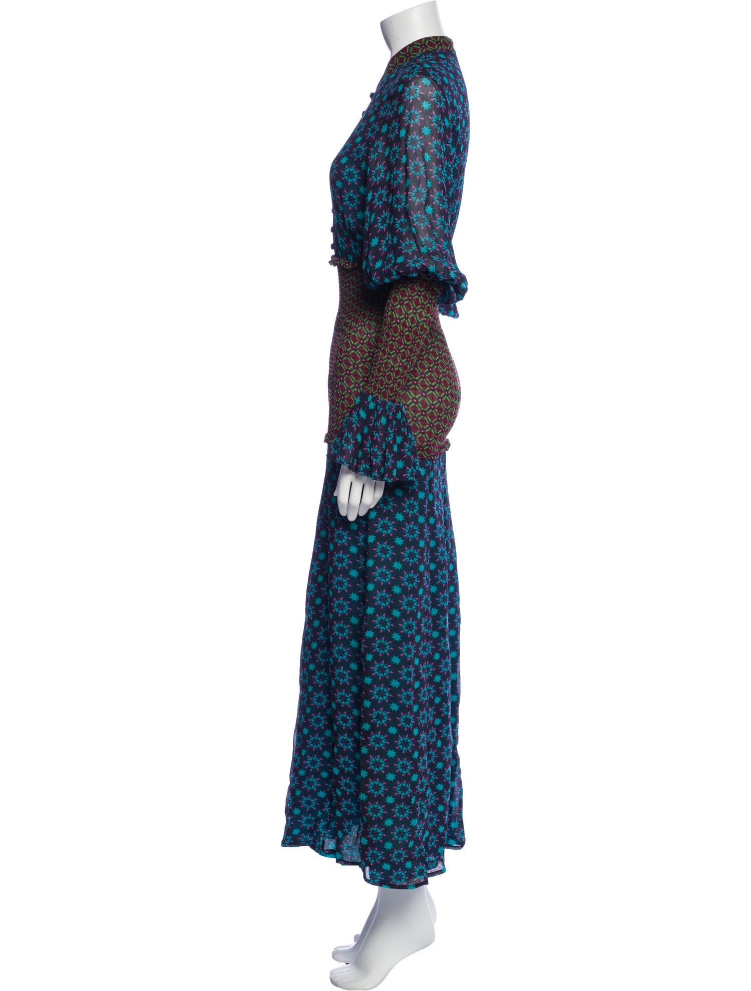 Mimi Liberte by Michel Klein Printed Long Dress