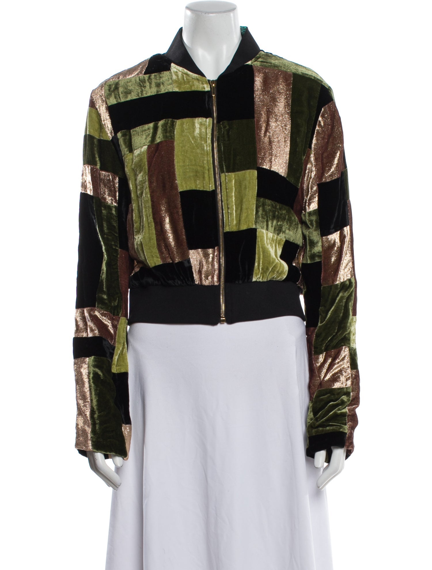 Mimi Liberte by Michel Klein Wool Printed Bolero w/ Tags