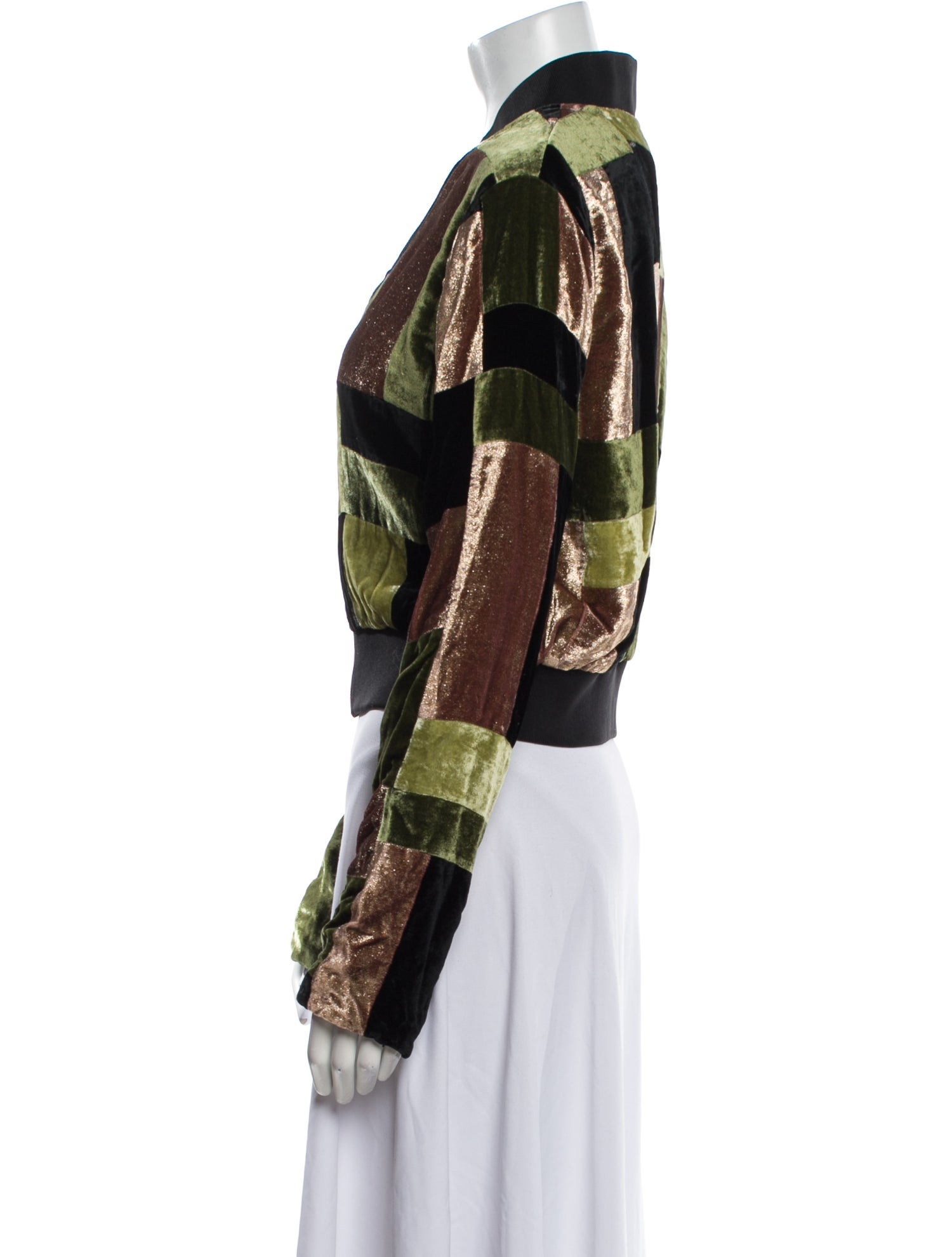 Mimi Liberte by Michel Klein Wool Printed Bolero w/ Tags