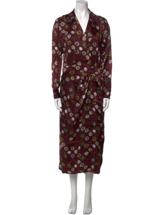 Mimi Liberte by Michel Klein Silk Midi Length Dress