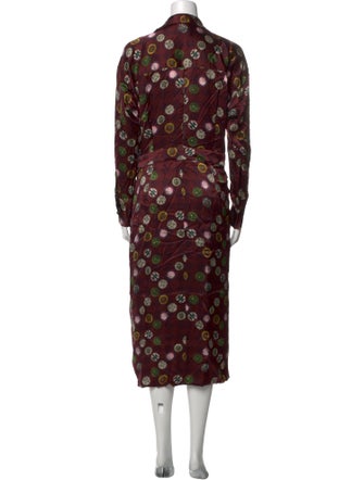 Mimi Liberte by Michel Klein Silk Midi Length Dress