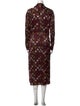Mimi Liberte by Michel Klein Silk Midi Length Dress