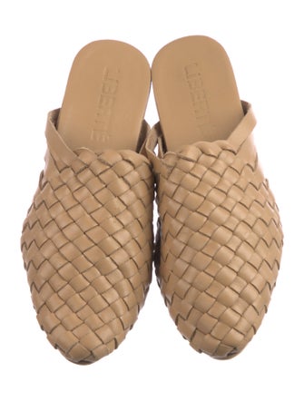 Mimi Liberte by Michel Klein Leather Braided Accents Mules