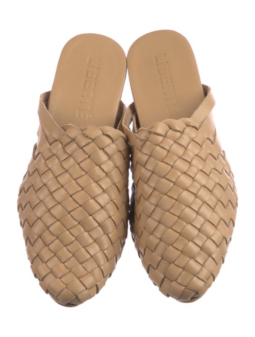 Mimi Liberte by Michel Klein Leather Braided Accents Mules