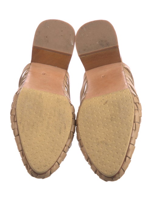 Mimi Liberte by Michel Klein Leather Braided Accents Mules