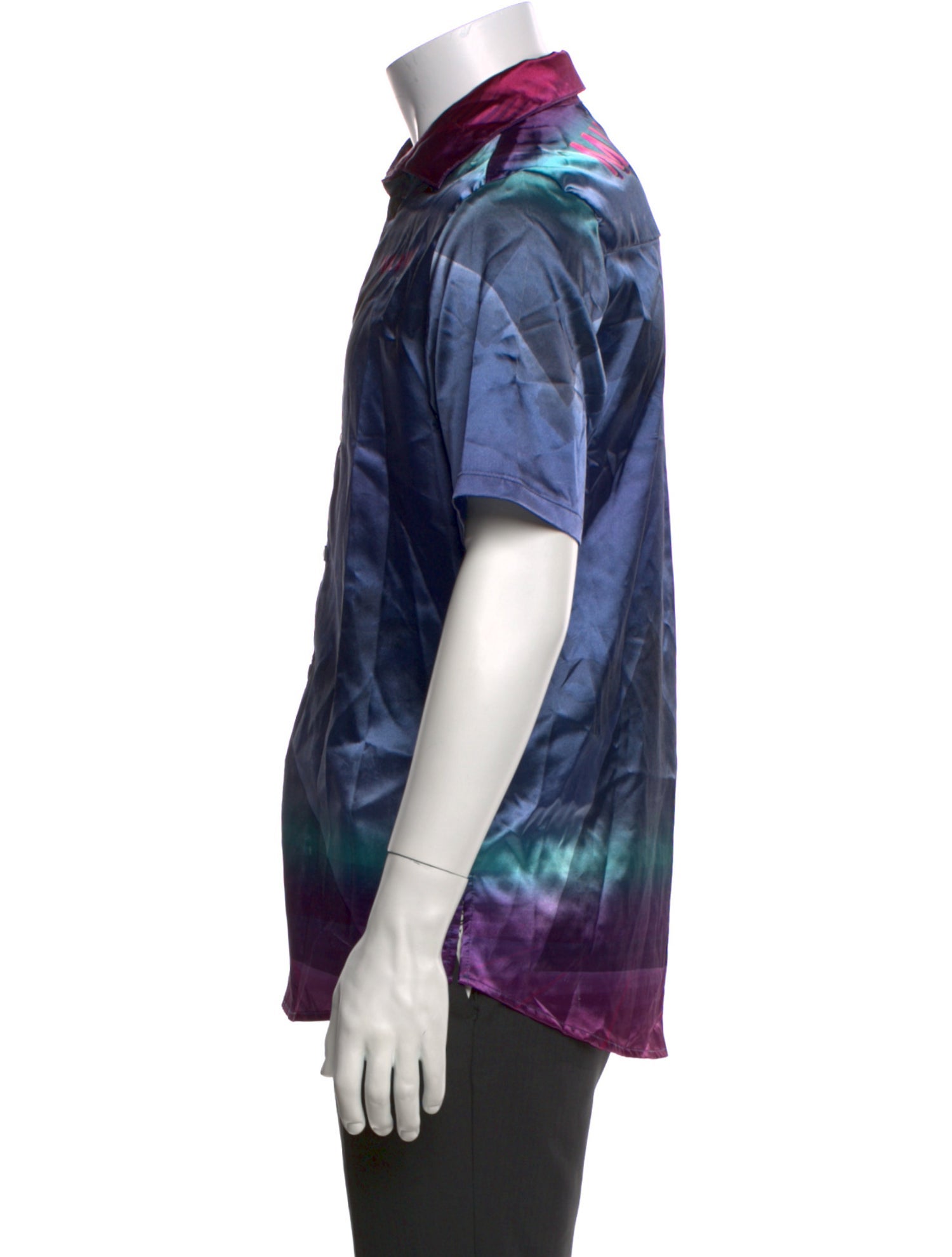 Milano 140 Colorblock Pattern Short Sleeve Shirt