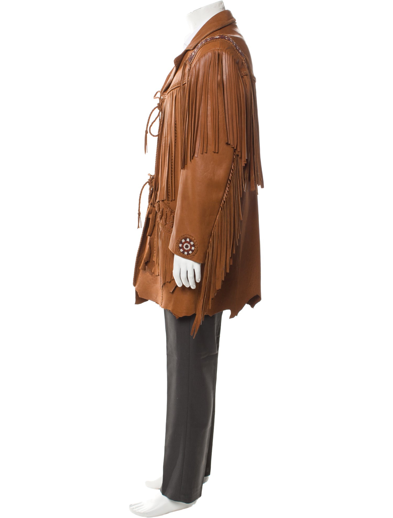 Mealey's Pitic Leather Vintage Overcoat