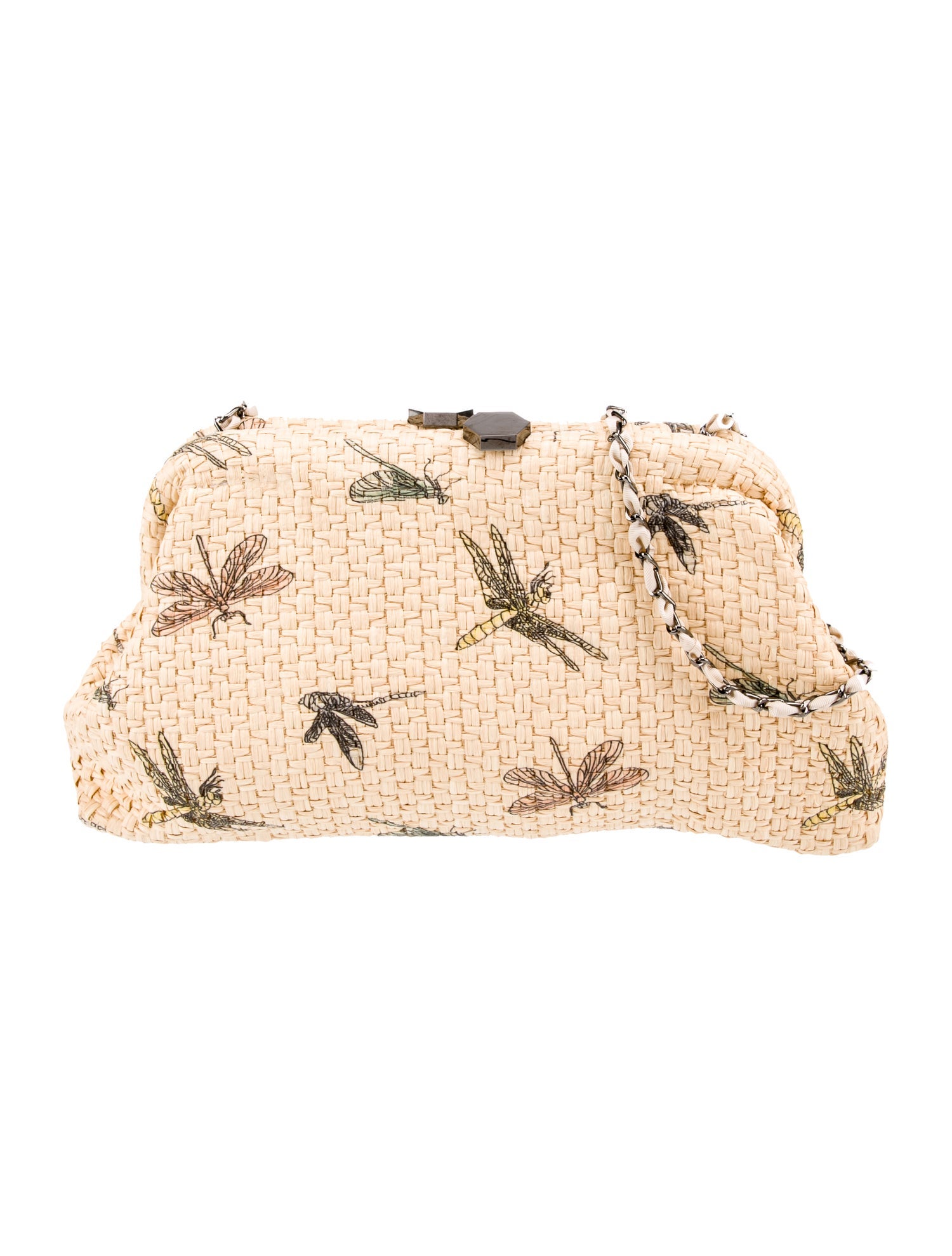 Maria La Rosa Straw Shoulder Bag