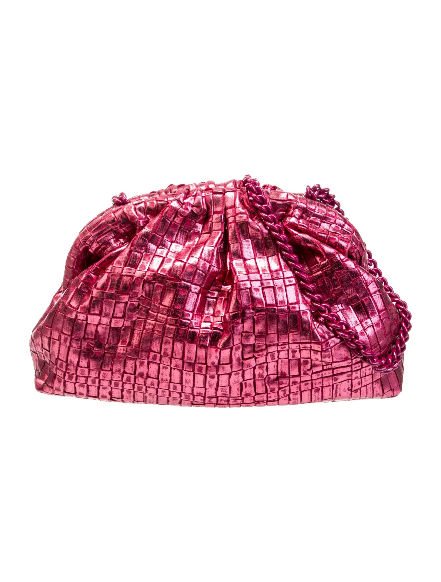 Maria La Rosa Leather Shoulder Bag