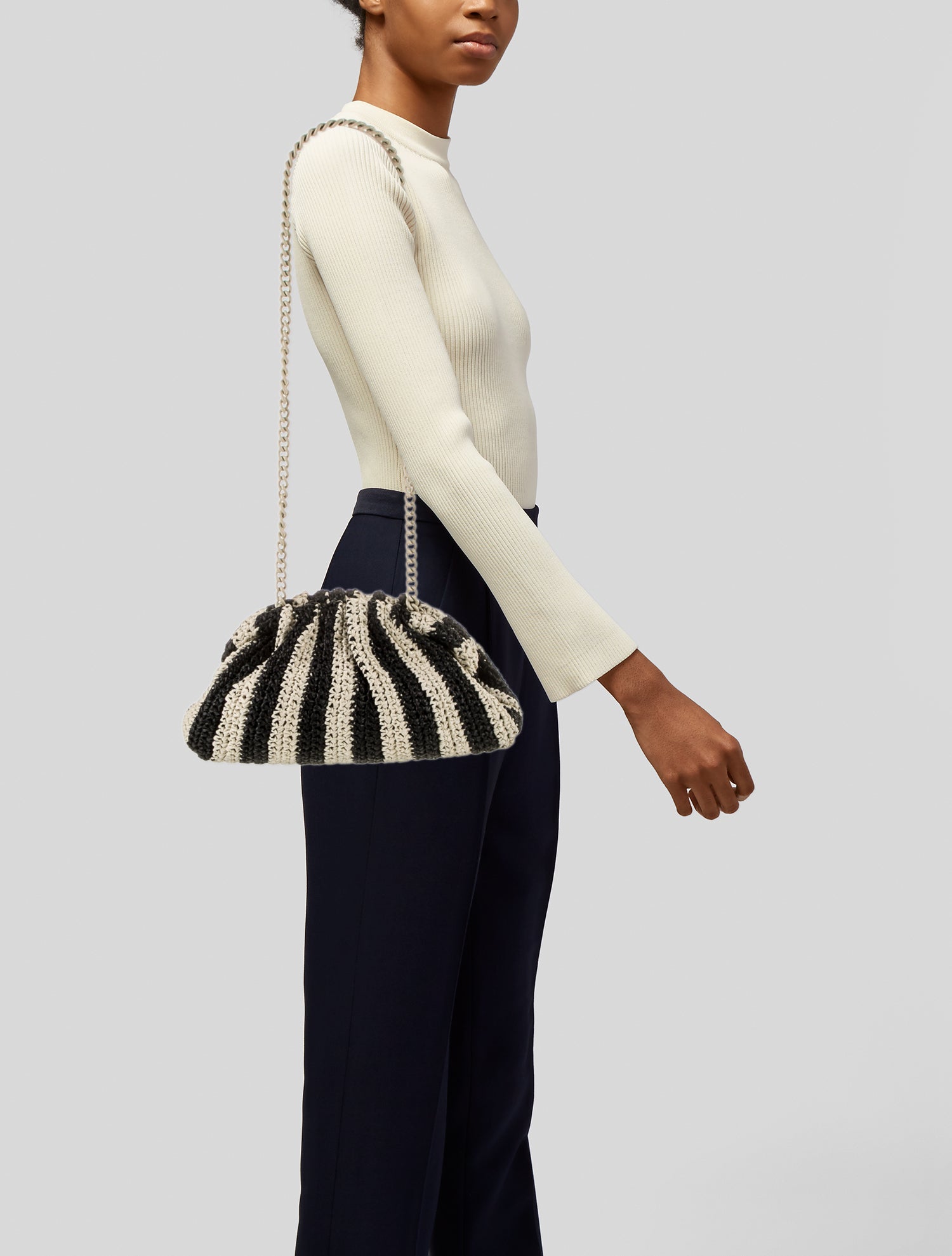 Maria La Rosa Raffia Minaudière