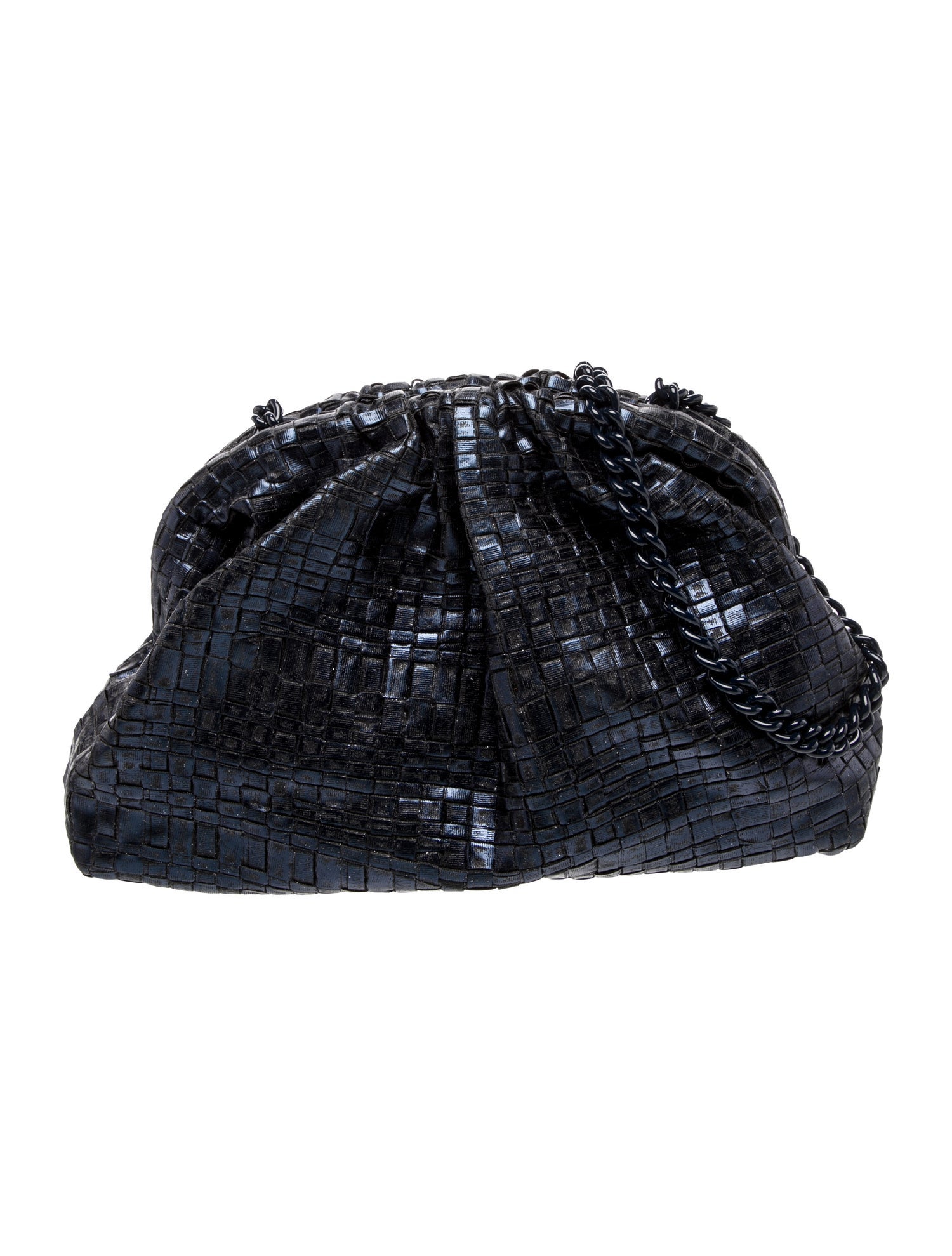 Maria La Rosa Leather Evening Bag