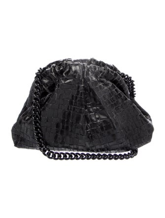 Maria La Rosa Leather Evening Bag