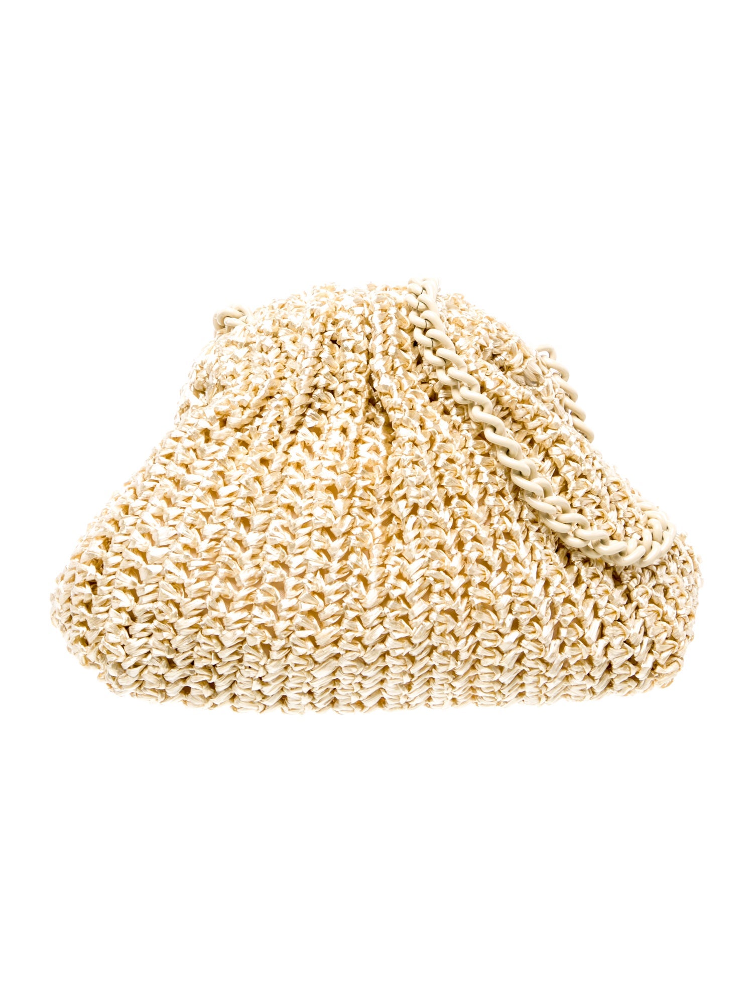 Maria La Rosa Raffia Evening Bag