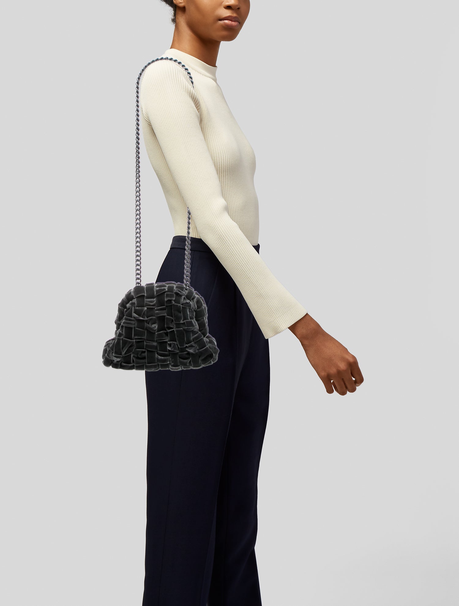 Maria La Rosa Velvet Crossbody Bag w/ Tags