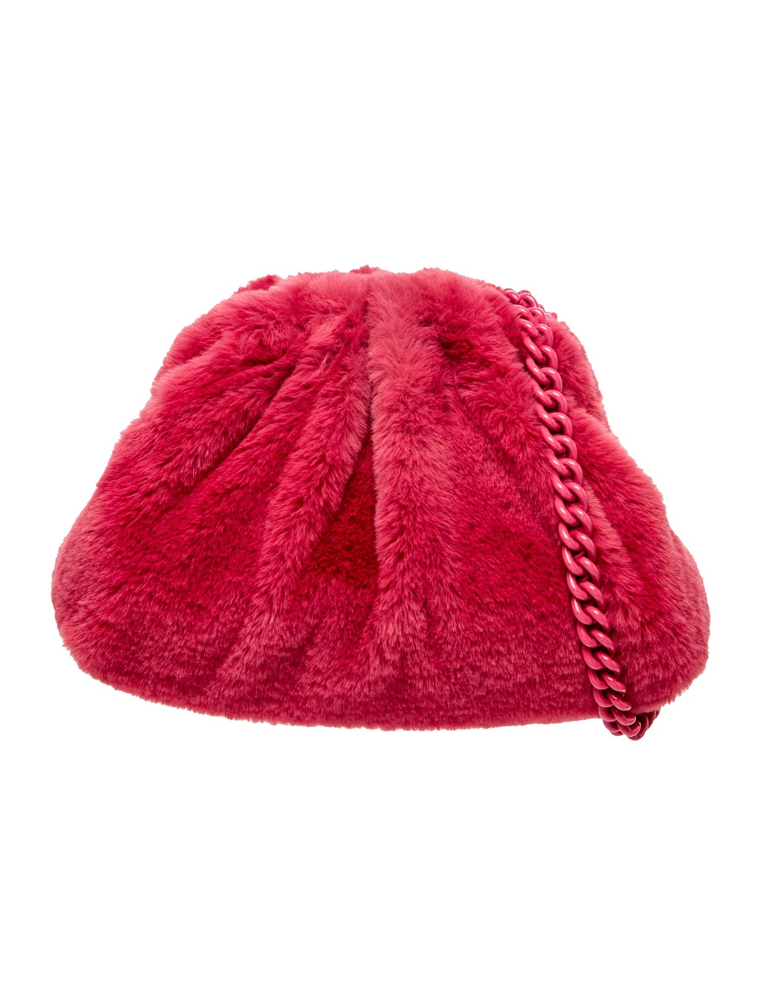 Maria La Rosa Faux Fur Shoulder Bag