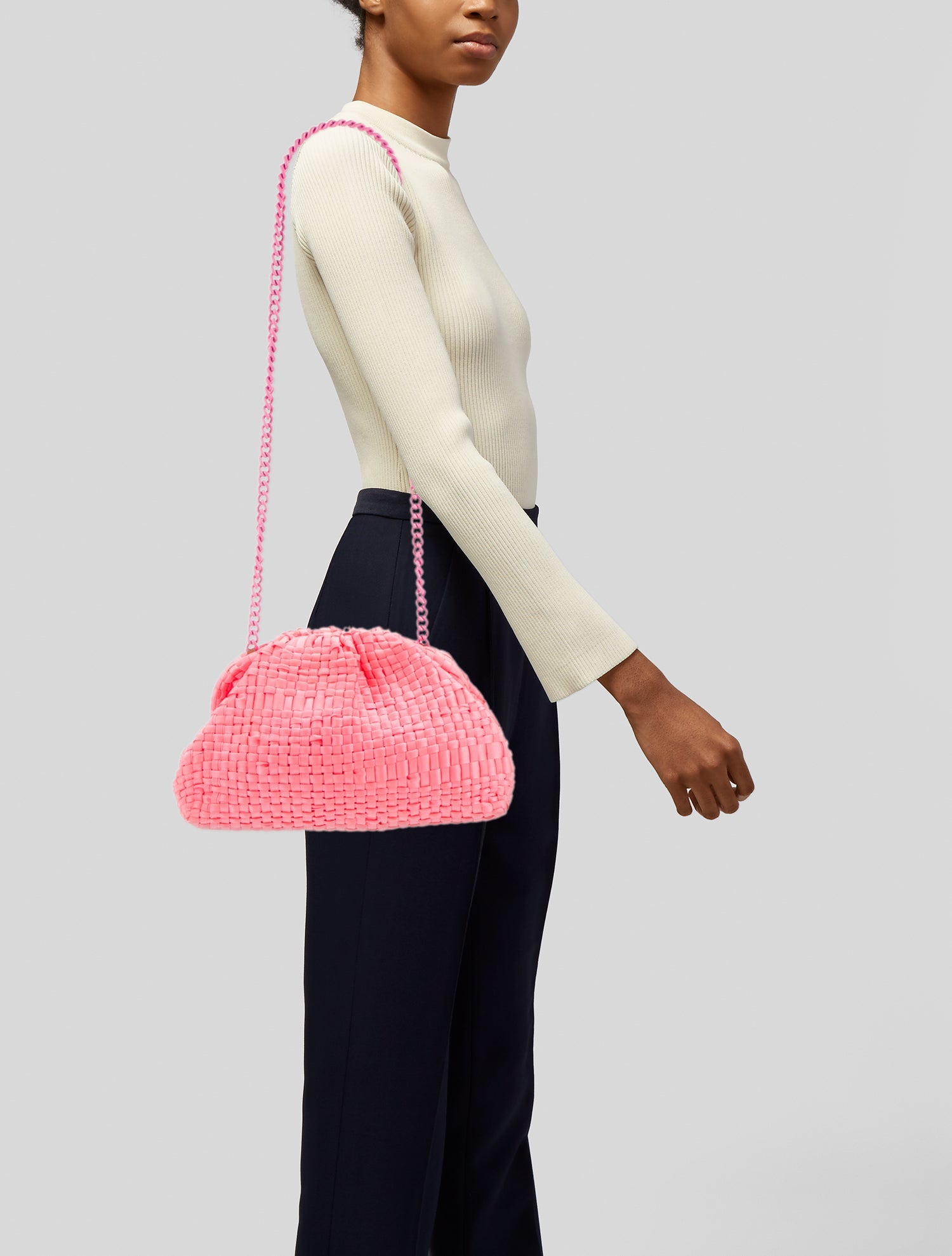 Maria La Rosa Raffia Minaudière