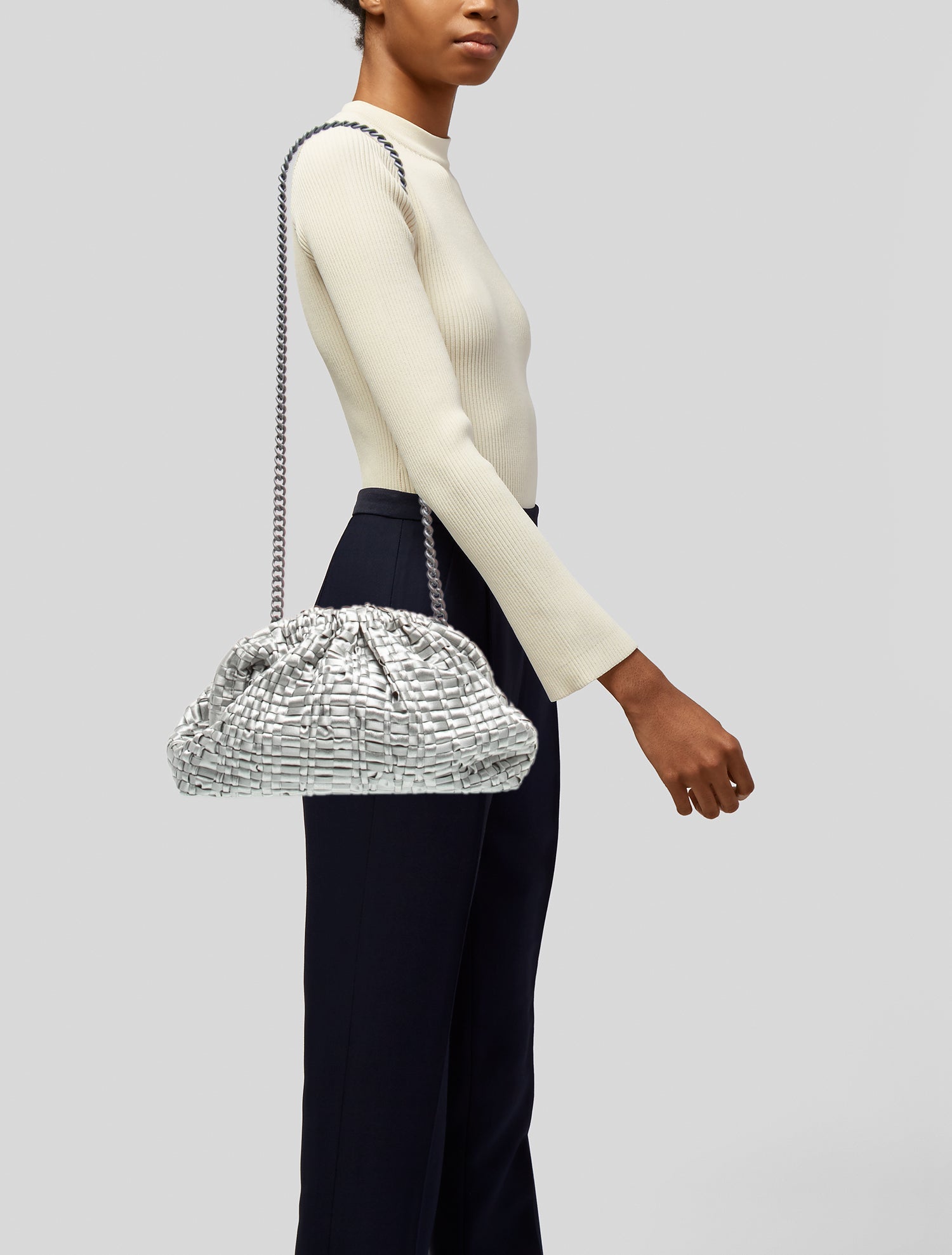 Maria La Rosa Canvas Shoulder Bag