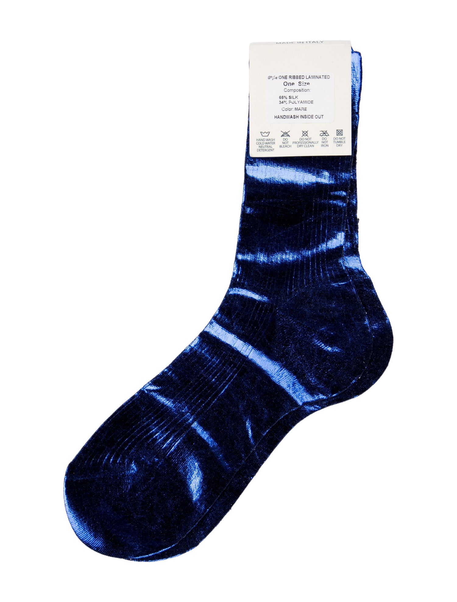 Maria La Rosa Silk Ribbed Socks w/Tags