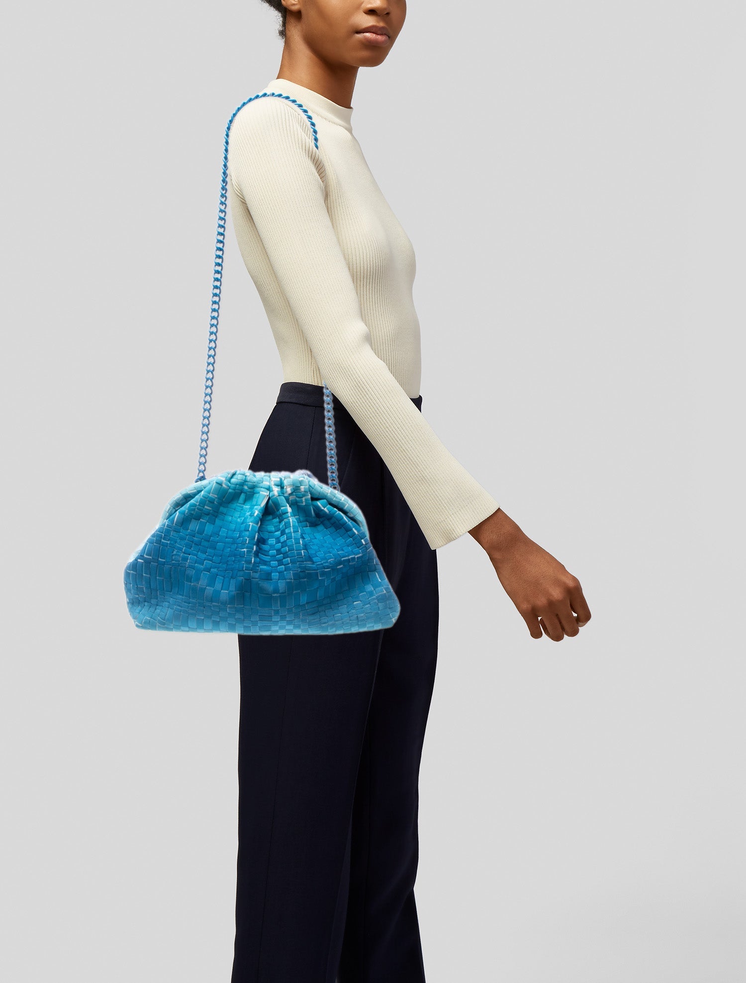 Maria La Rosa Leather Minaudière