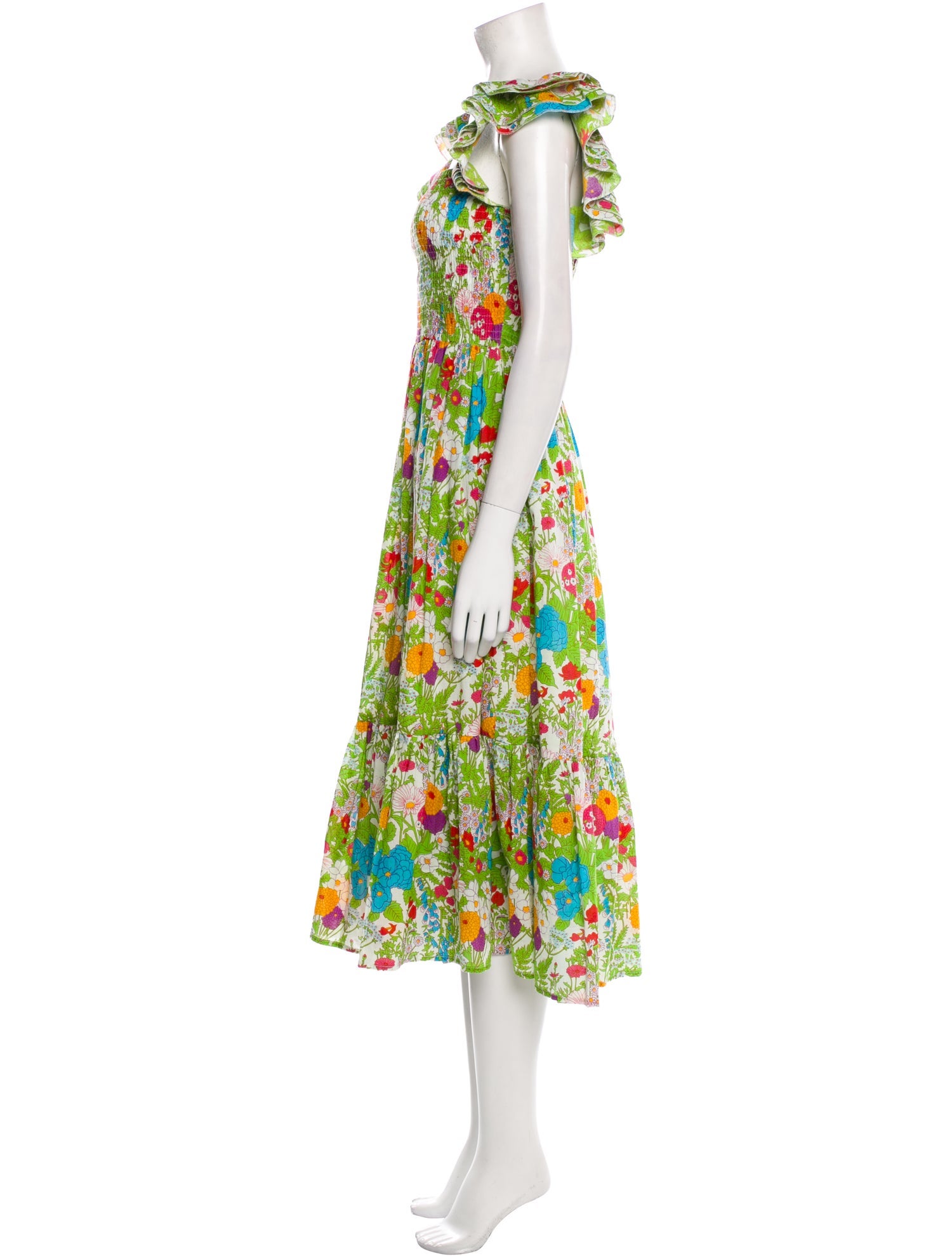 Mille Resort & Travel Floral Print Midi Length Dress