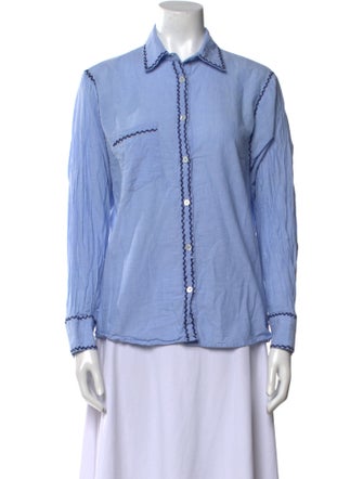 Mille Resort & Travel Long Sleeve Button-Up Top