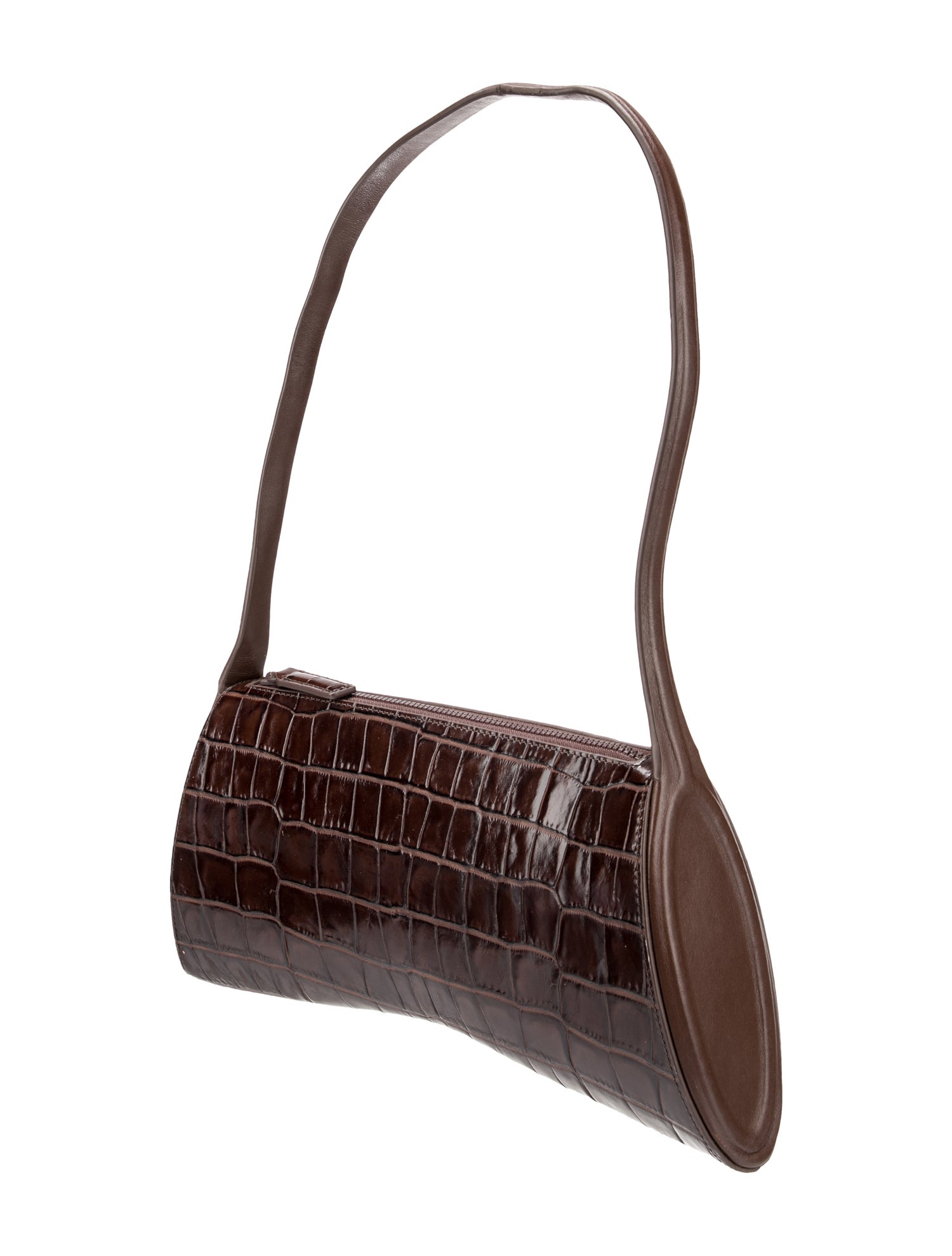 Mlouye Embossed Leather Shoulder Bag