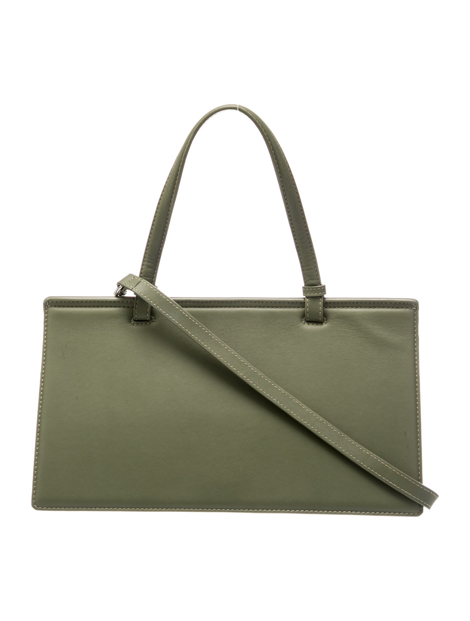 Mlouye Leather Top Handle Bag