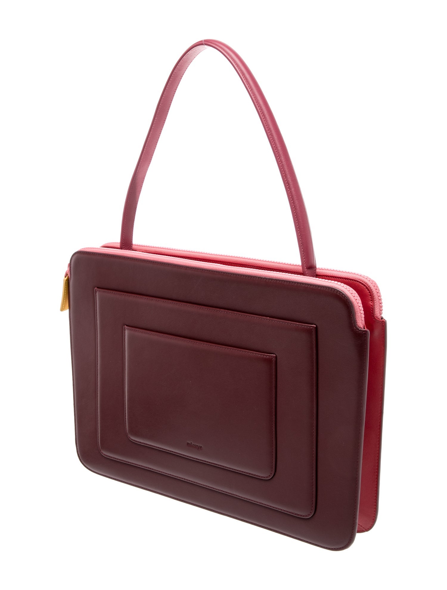 Mlouye Leather Top Handle Bag