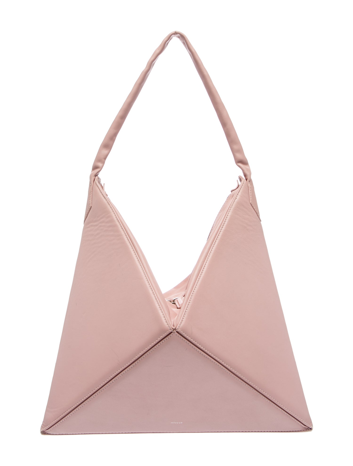 Mlouye Leather Top Handle Bag