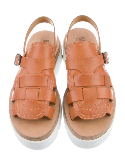 MM6 Maison Margiela MM6 by Maison Martin Margiela Leather Flatform Sandals