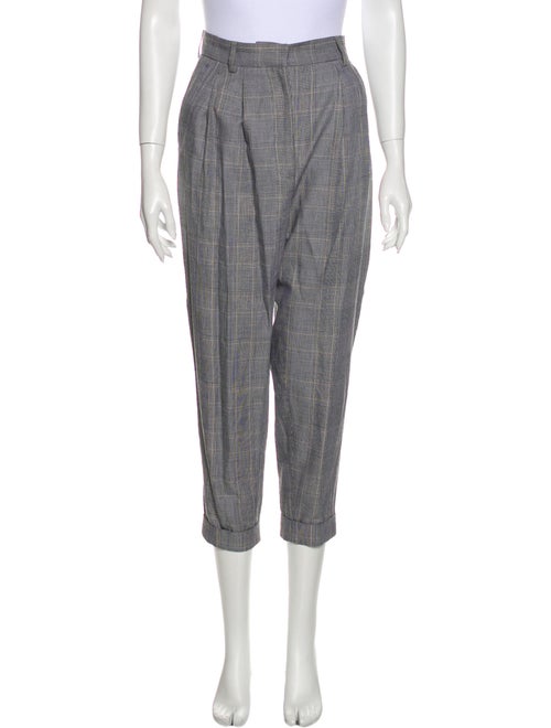 MM6 Maison Margiela Plaid Print Straight Leg Pants