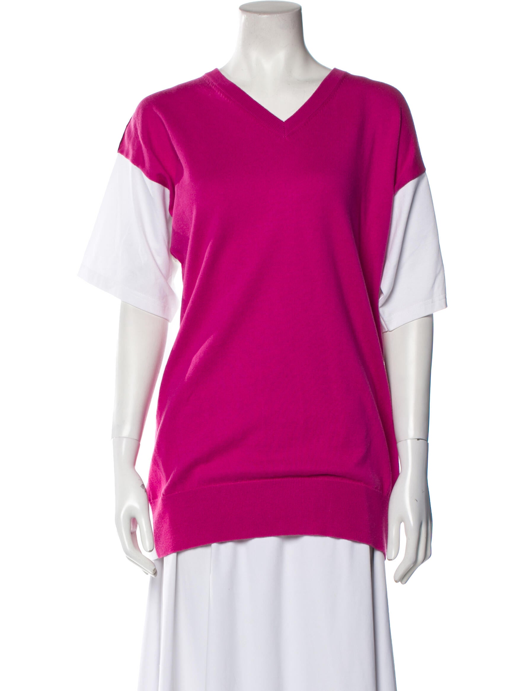 MM6 Maison Margiela V-Neck Short Sleeve T-Shirt w/ Tags