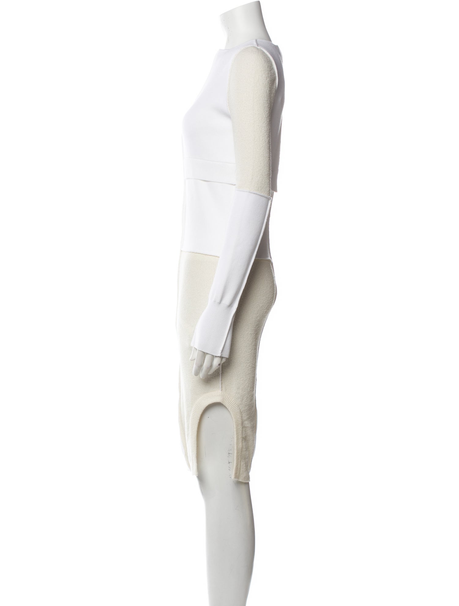 MM6 Maison Margiela Bateau Neckline Knee-Length Dress