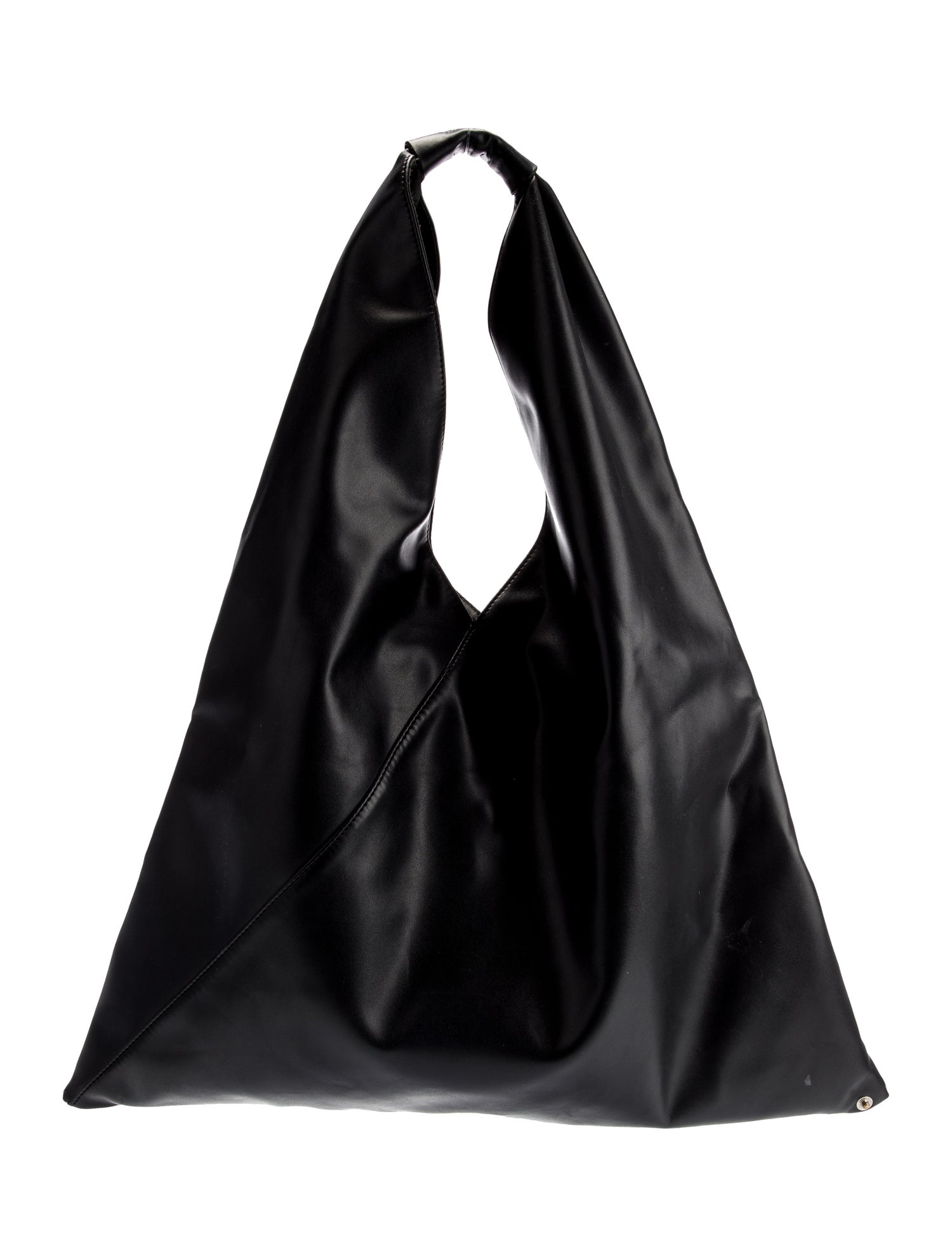 MM6 Maison Margiela Leather Hobo Black Hobos Handbags WMM45049 The RealReal