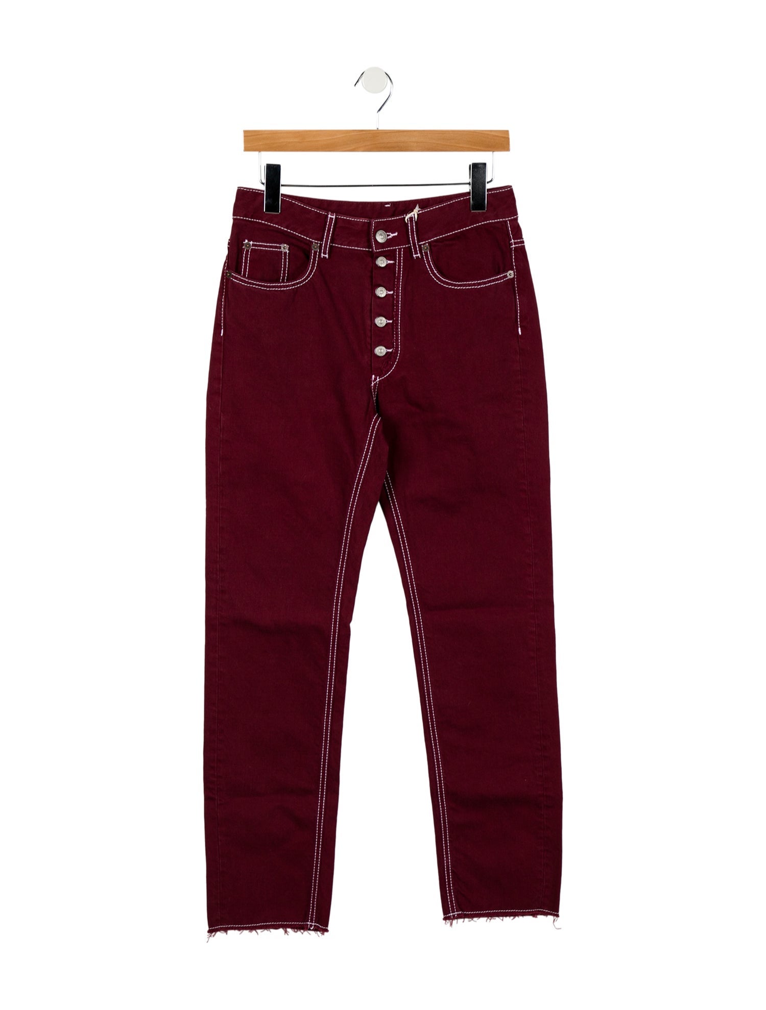 MM6 Maison Margiela Mid-Rise Straight Leg Jeans