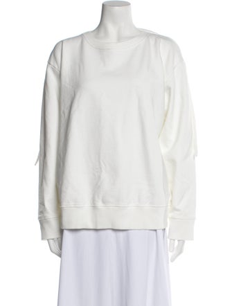 MM6 Maison Margiela Bateau Neckline Long Sleeve Sweatshirt