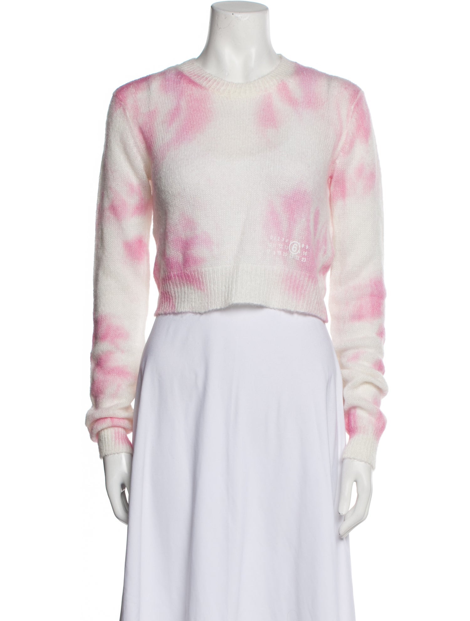 MM6 Maison Margiela Tie-Dye Print Crew Neck Sweater w/ Tags