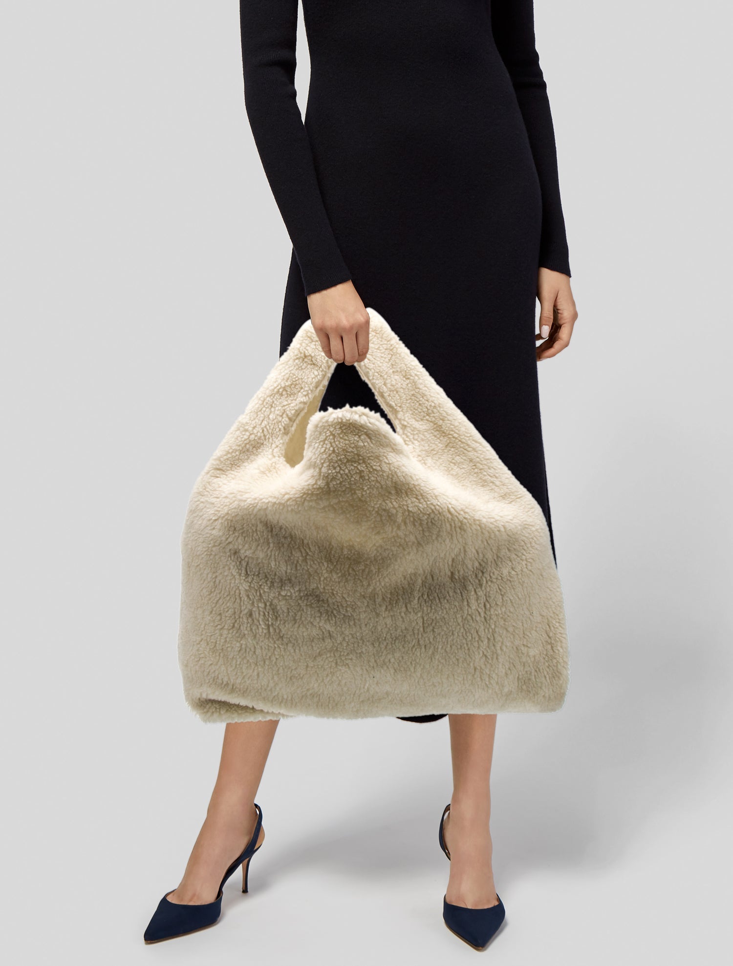 MM6 Maison Margiela Faux Fur Evening Bag