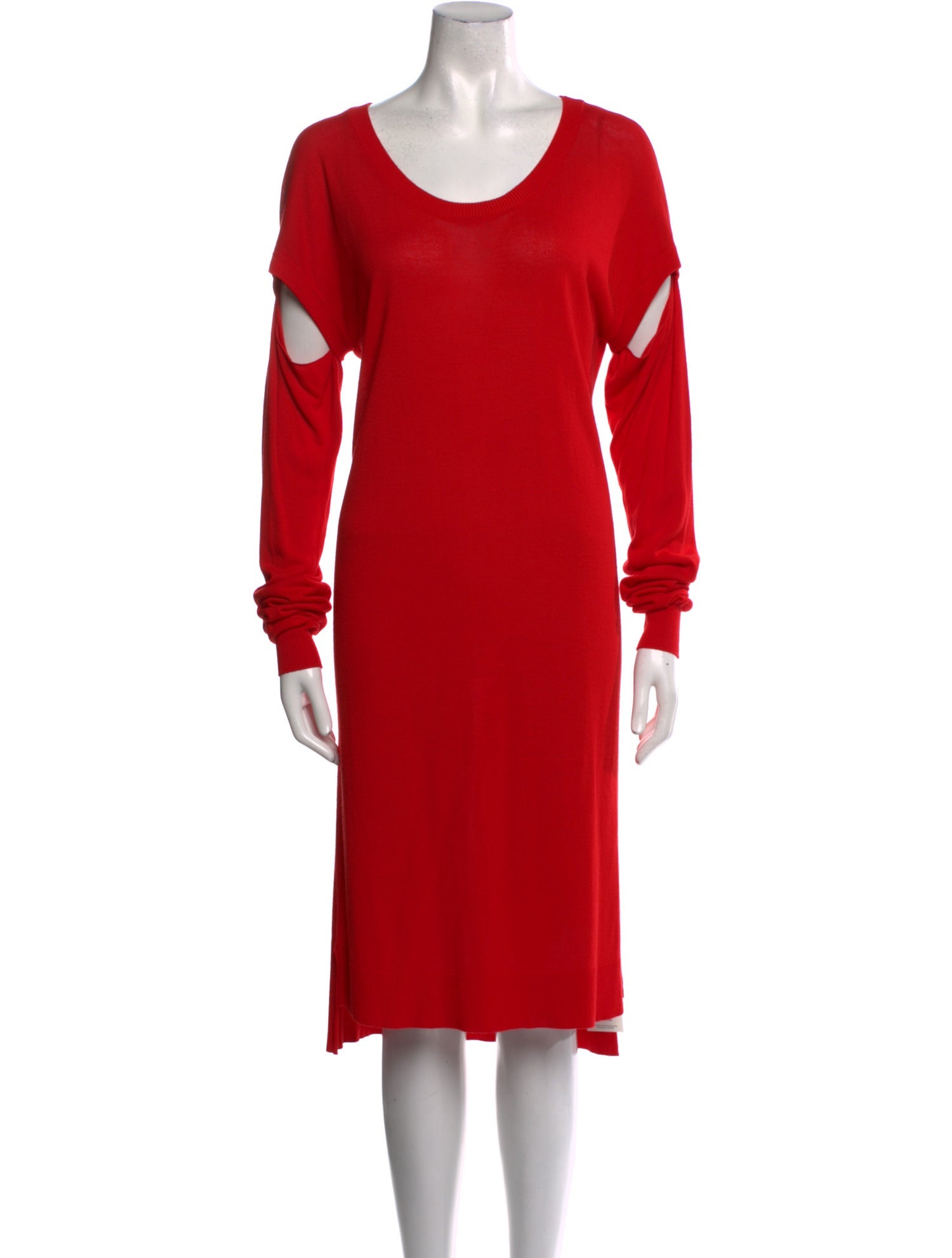 MM6 Maison Margiela Scoop Neck Knee-Length Dress